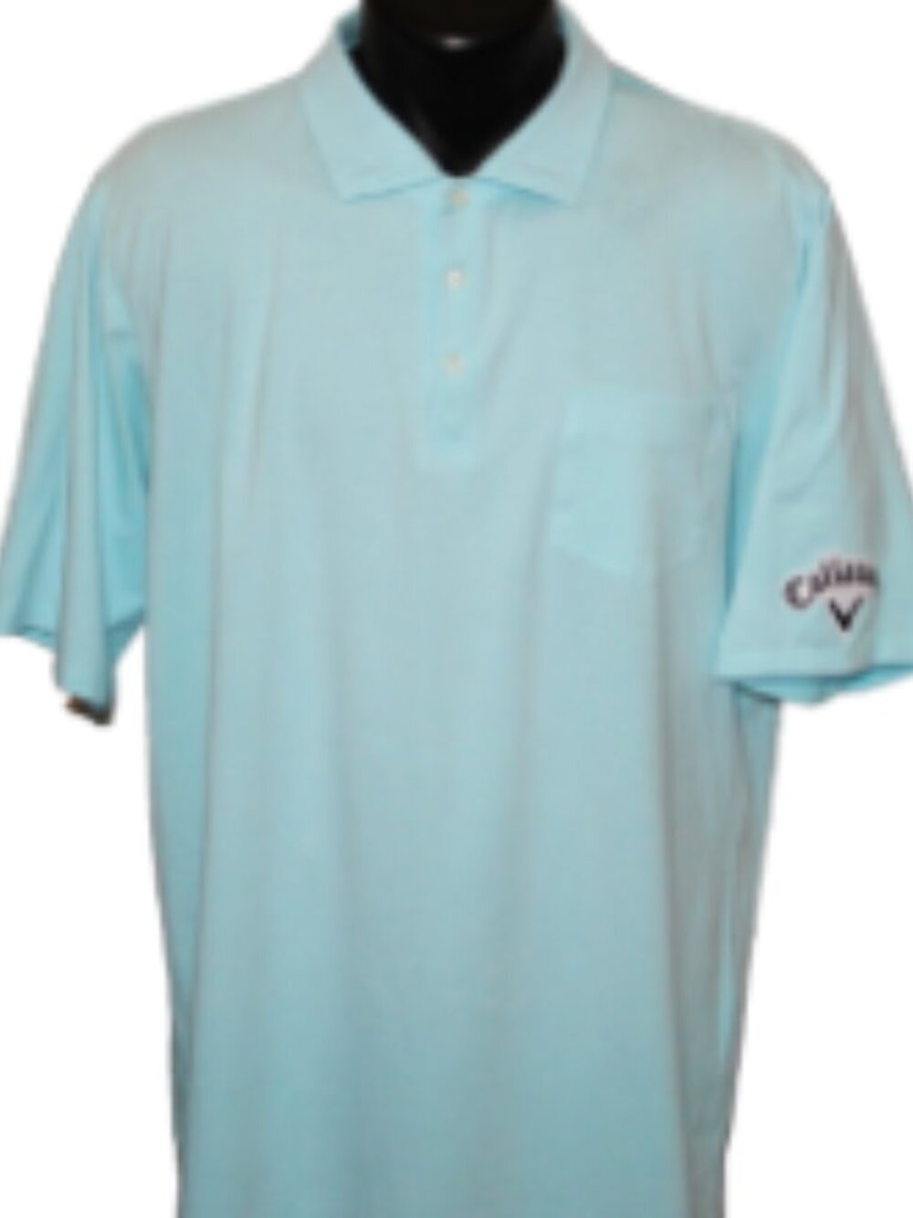 Beautiful Callaway/B. Draddy Sport Cotton Stretch Polo, XL Turquoise